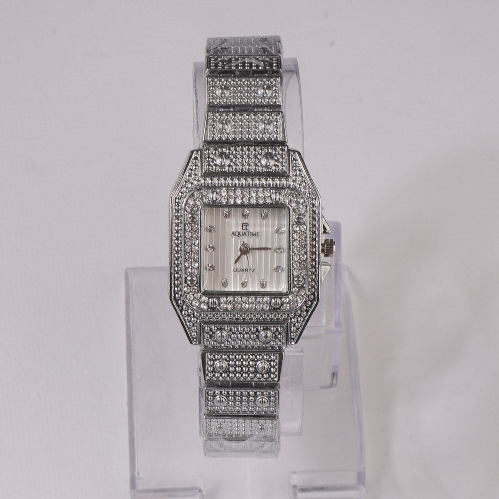 Womens Chain Wrist Watch Silver