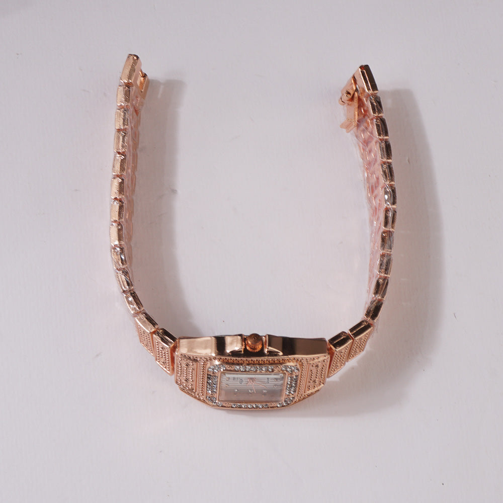 Womens Chain Wrist Watch Rosegold