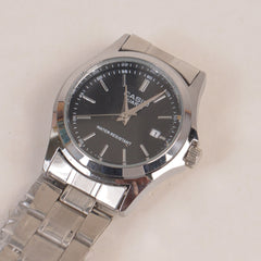 Woman Chain Watch Silver Black