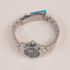 Woman Chain Watch Silver Black