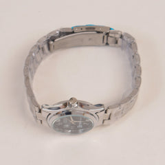 Woman Chain Watch Silver Black