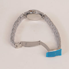 Woman Chain Watch Silver Black