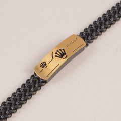 Mens Black Chain Bracelet