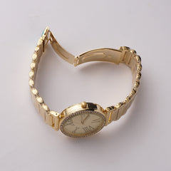 Women Stylish Chain Wrist Watch Golden-G