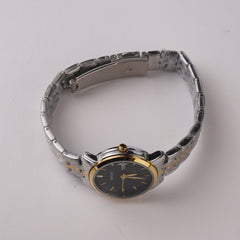 Two Tone Women's Chain Watch Silver-Golden