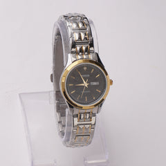 Two Tone Women's Chain Watch Silver-Golden-B