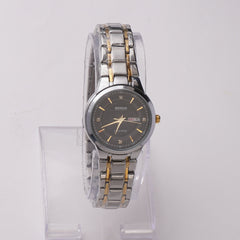 Two Tone Women's Chain Watch Silver-Golden-B