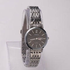 Women's Chain Watch Silver-Black