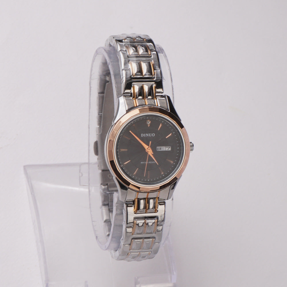 Women's Chain Watch Silver-Rosegold-B