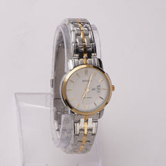 Two Tone Women's Chain Watch Silver-Golden-W