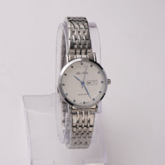 Women's Chain Watch Silver-White