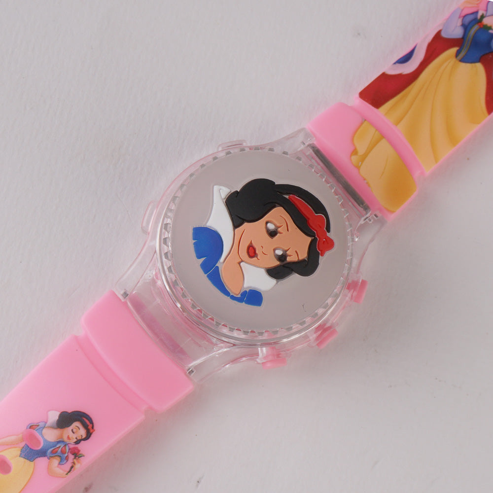 Kids Character Spinner Digital Watch Pink