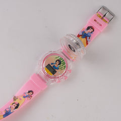 Kids Character Spinner Digital Watch Pink