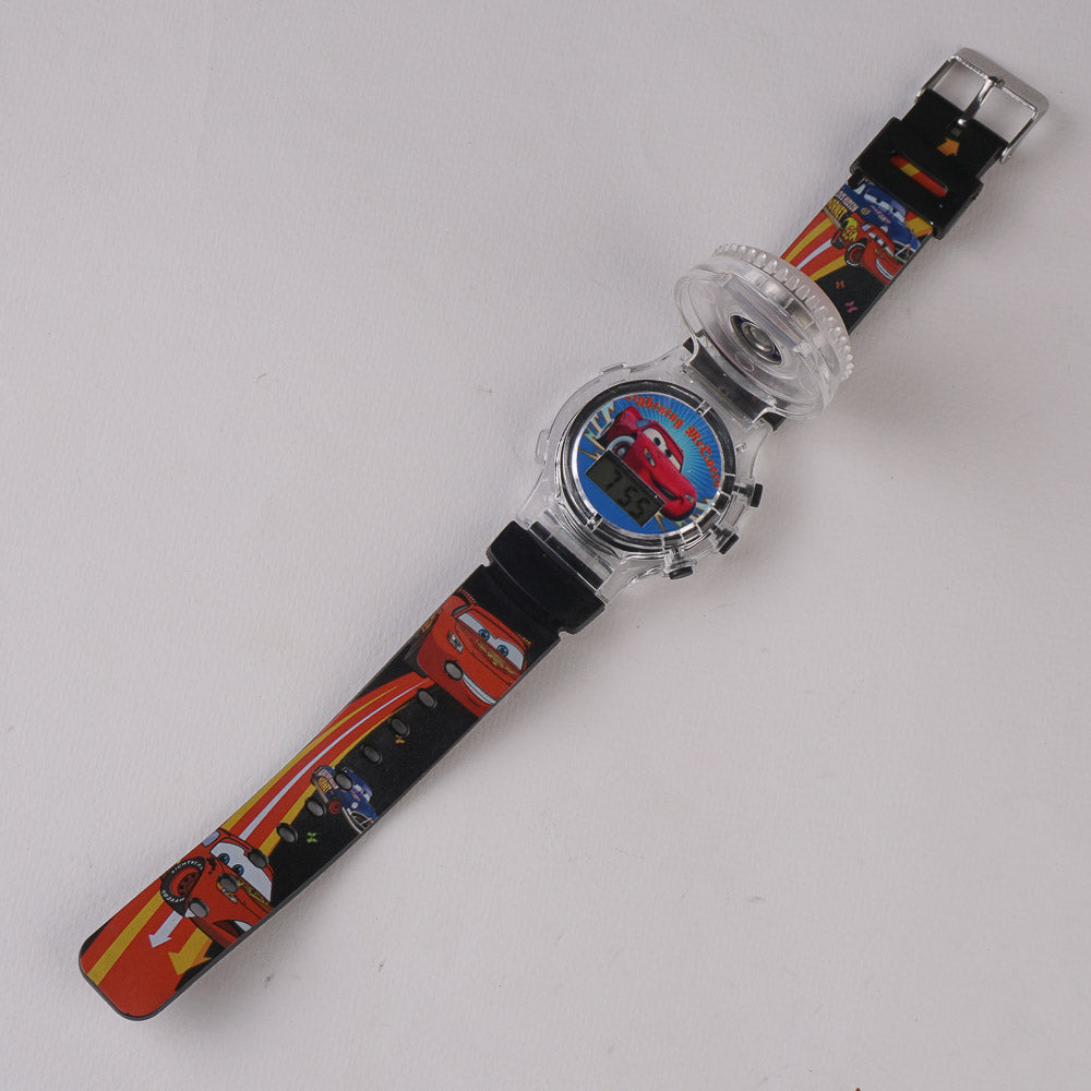 Kids Character Digital Watch Black