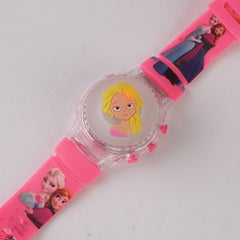 Kids Character Spinner Digital Watch Dark Pink F