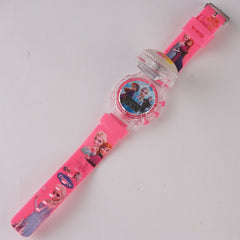 Kids Character Spinner Digital Watch Dark Pink F