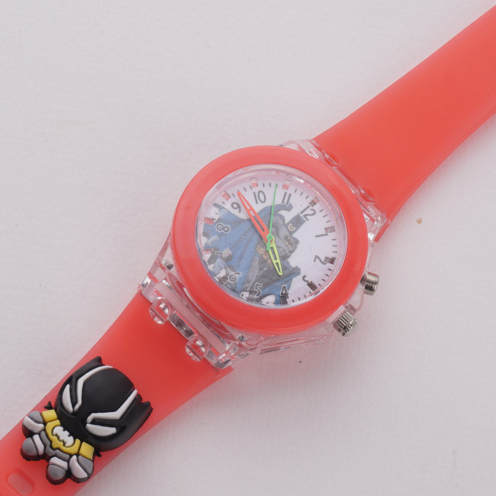 Kids Character Analogue Wrist Watch Red