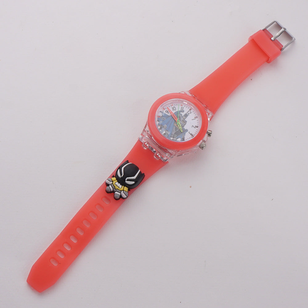 Kids Character Analogue Wrist Watch Red