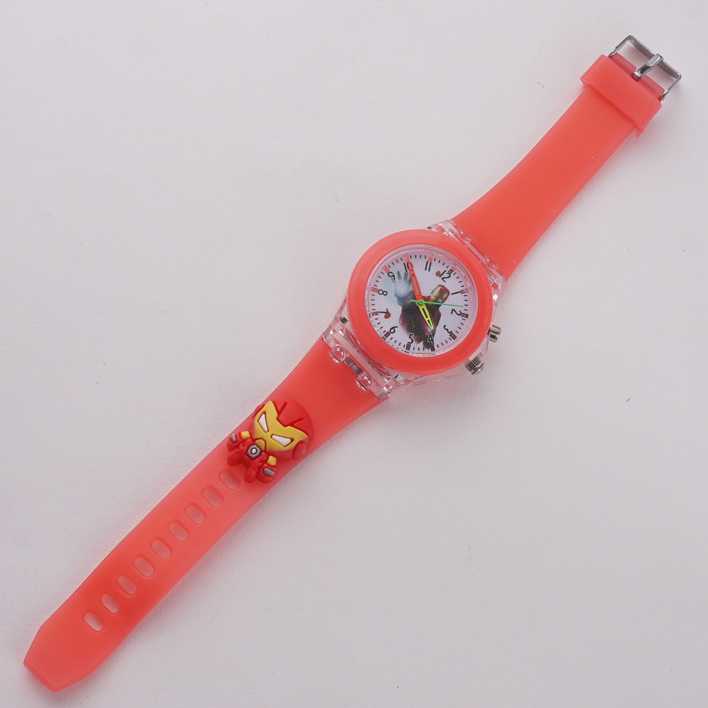 Kids Character Analogue Wrist Watch Red