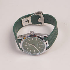 Men's Analogue Wrist Watch Green Dial Green strap
