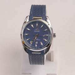 Men's Analogue Wrist Watch Blue Dial Blue strap