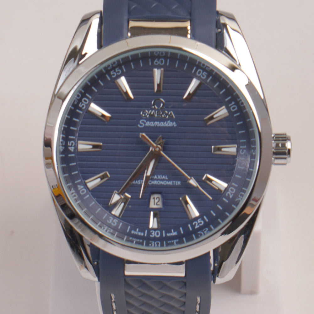 Men's Analogue Wrist Watch Blue Dial Blue strap