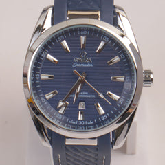 Men's Analogue Wrist Watch Blue Dial Blue strap