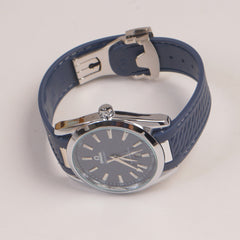 Men's Analogue Wrist Watch Blue Dial Blue strap