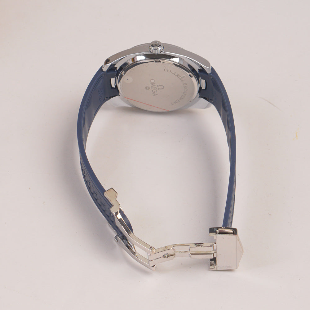 Men's Analogue Wrist Watch Blue Dial Blue strap