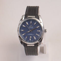 Men's Analogue Wrist Watch Blue Dial Black strap
