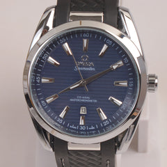 Men's Analogue Wrist Watch Blue Dial Black strap