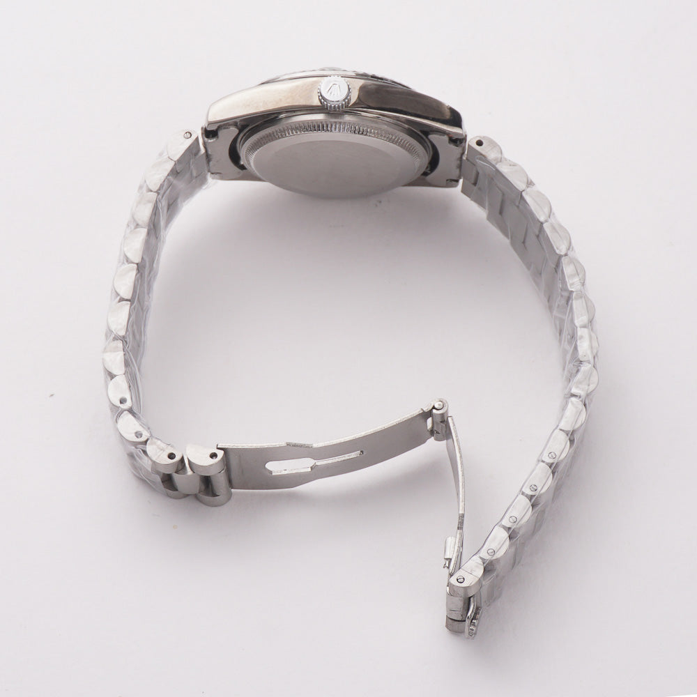 Women's Chain Wrist Watch Silver White Dial