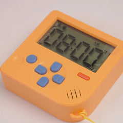KIDS Table Clock with Alarm Yellow