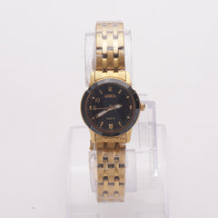 Women's Chain Watch Golden Black