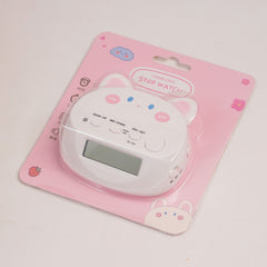 KIDS Table Clock with Alarm White