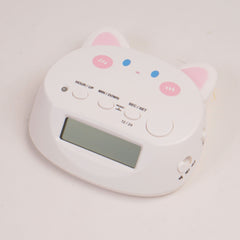 KIDS Table Clock with Alarm White