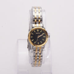 Two Tone Women's Chain Watch Silver-Black