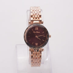 Women's Chain Watch Rosegold Brown