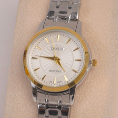 Silver Chain Womans Watch White Dial