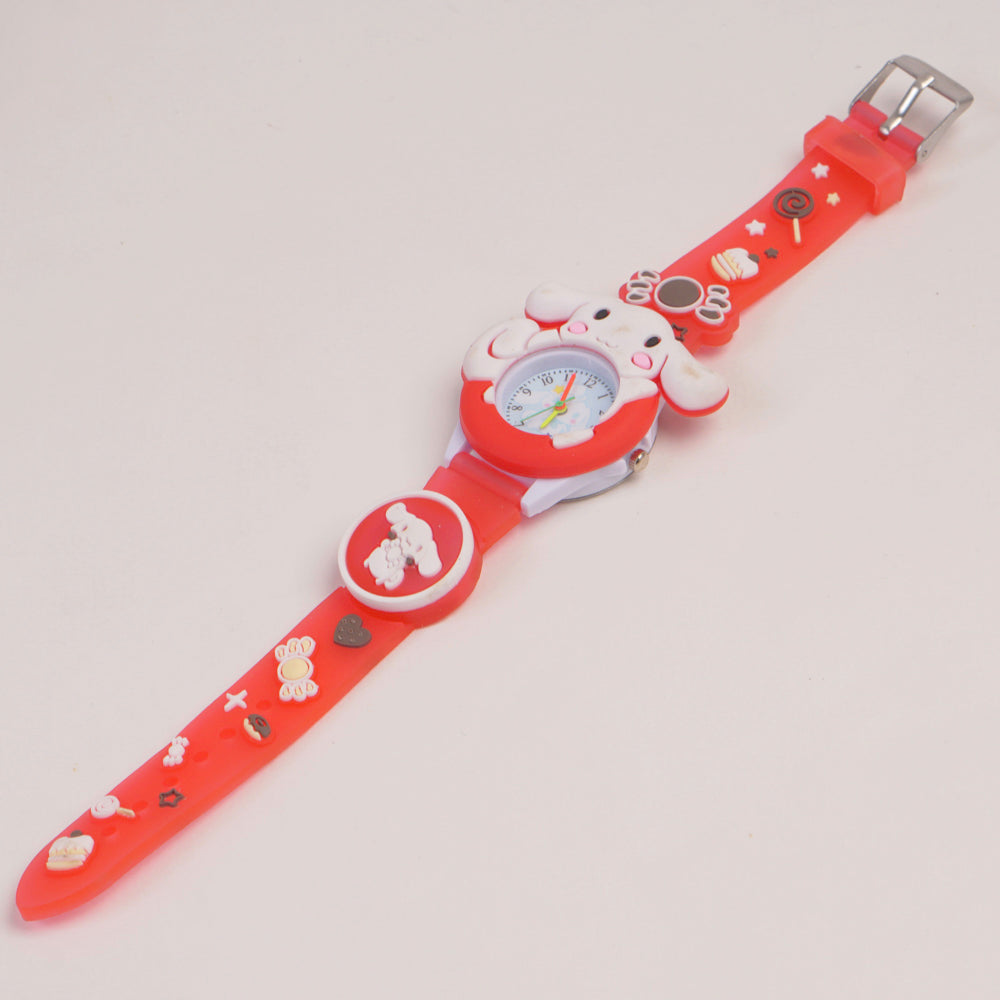 Kids Analogue Watch Red