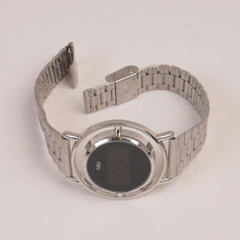 Silver women Led watch