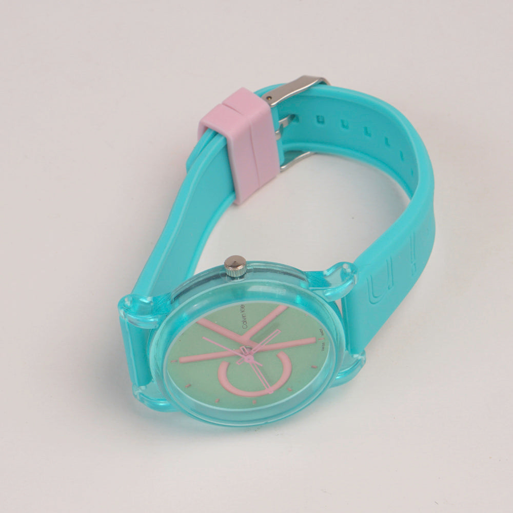 Junior Kids Analogue Watch Cyan