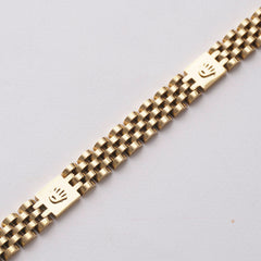 Mens Golden Chain Bracelet 10mm