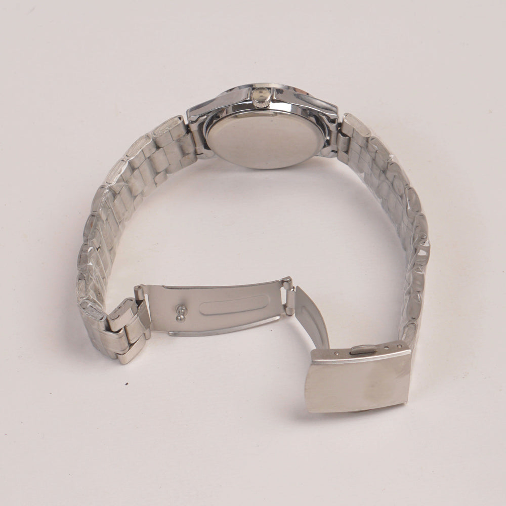 Woman Chain Watch Silver White