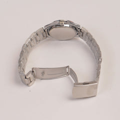 Woman Chain Watch Silver White