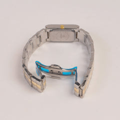 Two Tone Woman Chain Watch silver