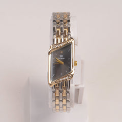 Two Tone Woman  Chain Watch black