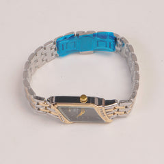Two Tone Woman  Chain Watch black