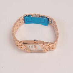 Rosegold Woman  Chain Watch white