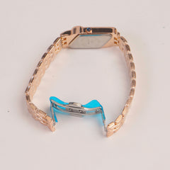 Rosegold Woman  Chain Watch white